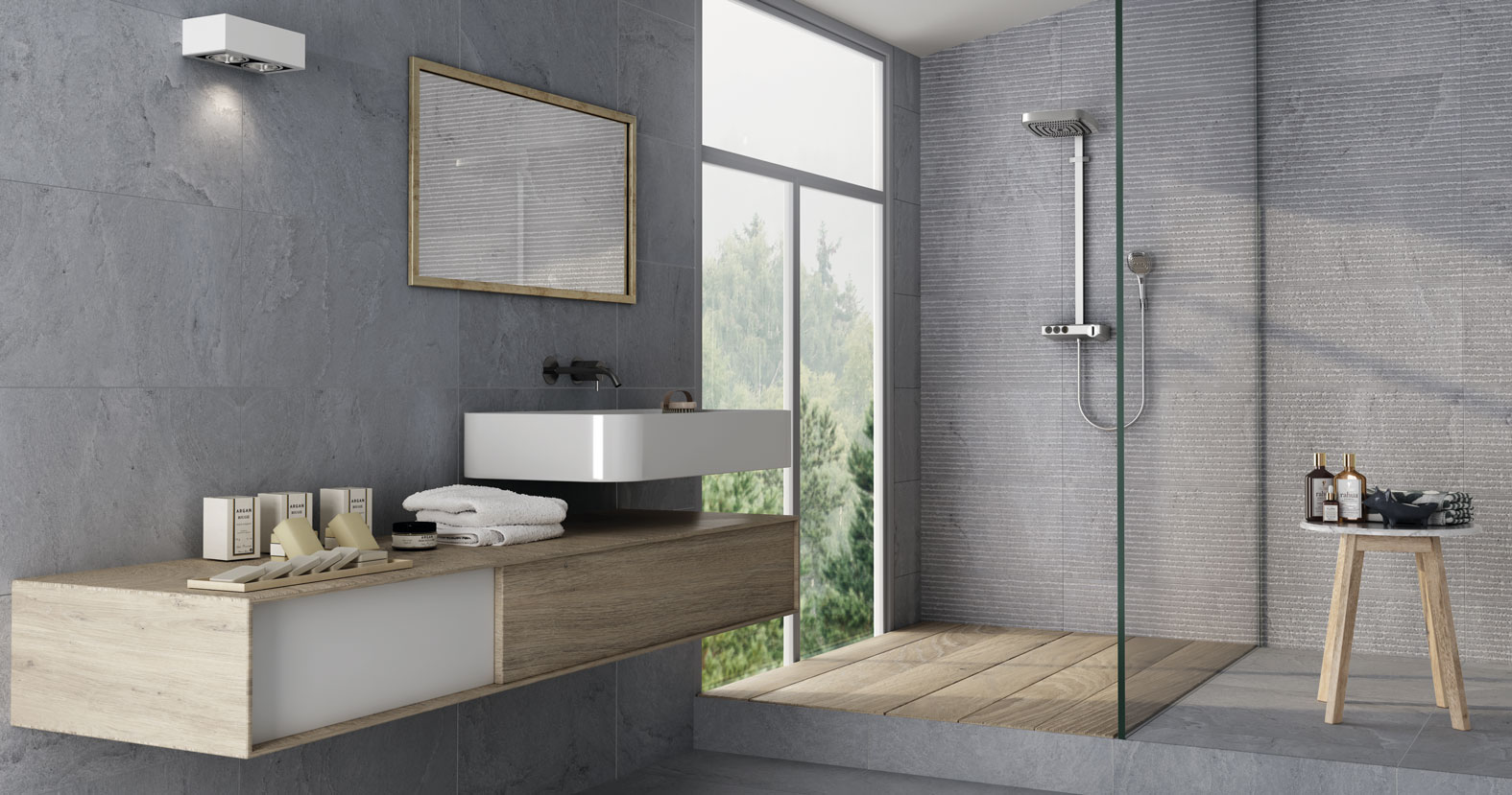 FOTO CROSSLAND GRIS 32X62 cabec baño