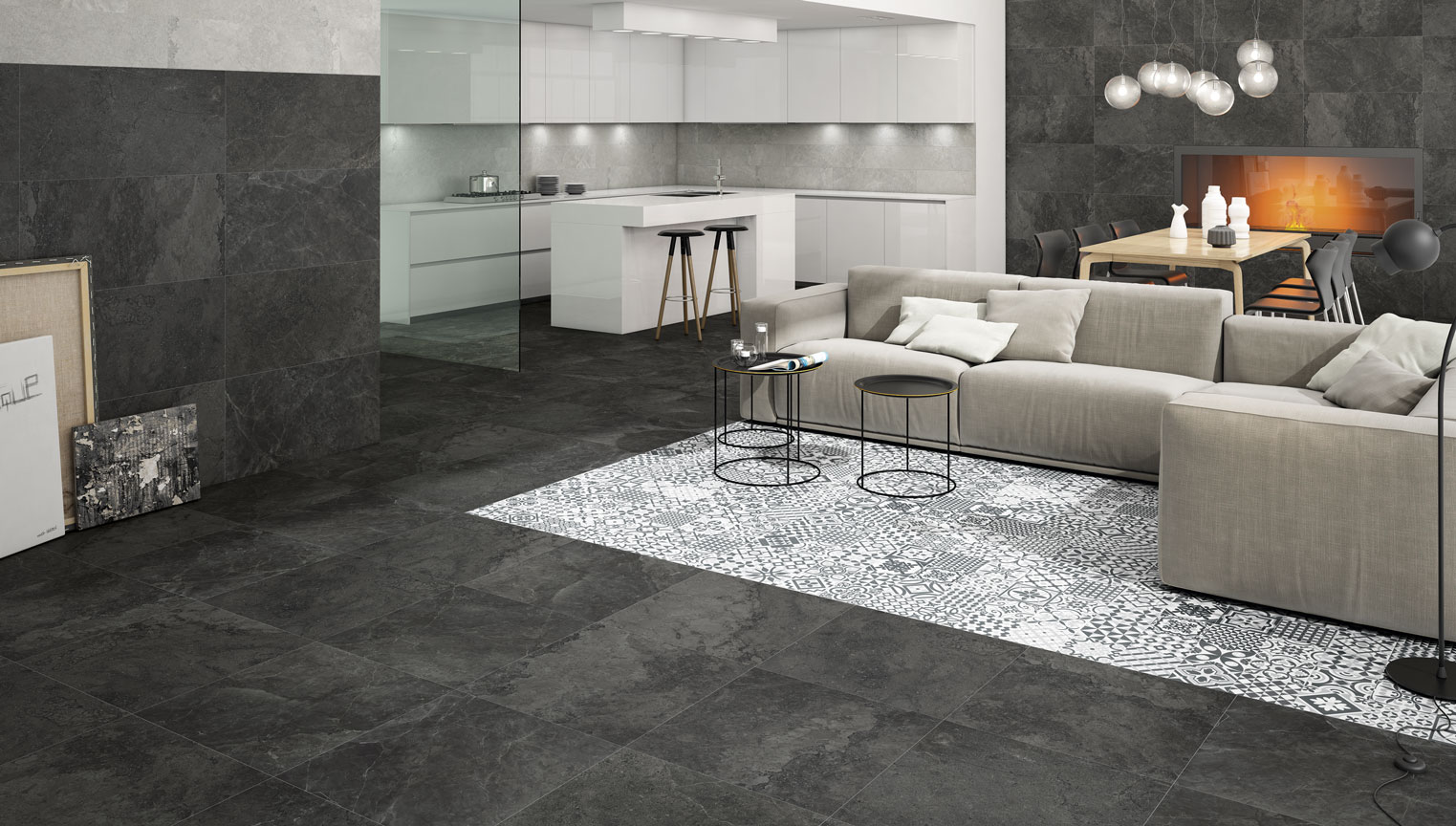 Foto Stone Box Antracita cabec interior
